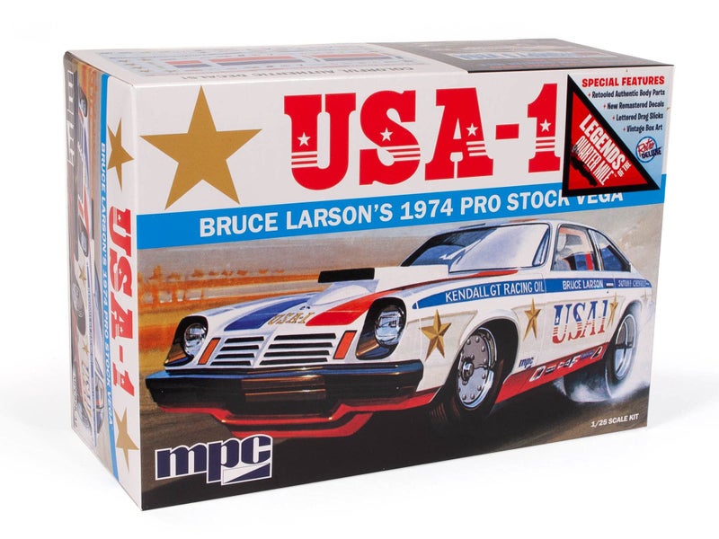 MPC مجموعة نماذج بمقياس MPC Bruce Larson USA/1 Pro Stock Vega 1:25 - Image 1